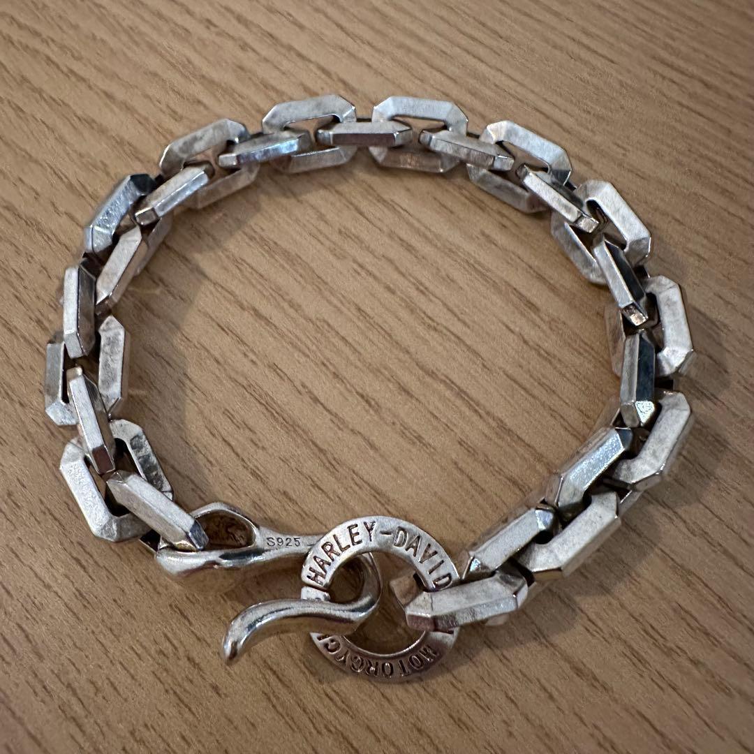 ハーレーダビットソン ブレスレットブロックチェーン シルバー925