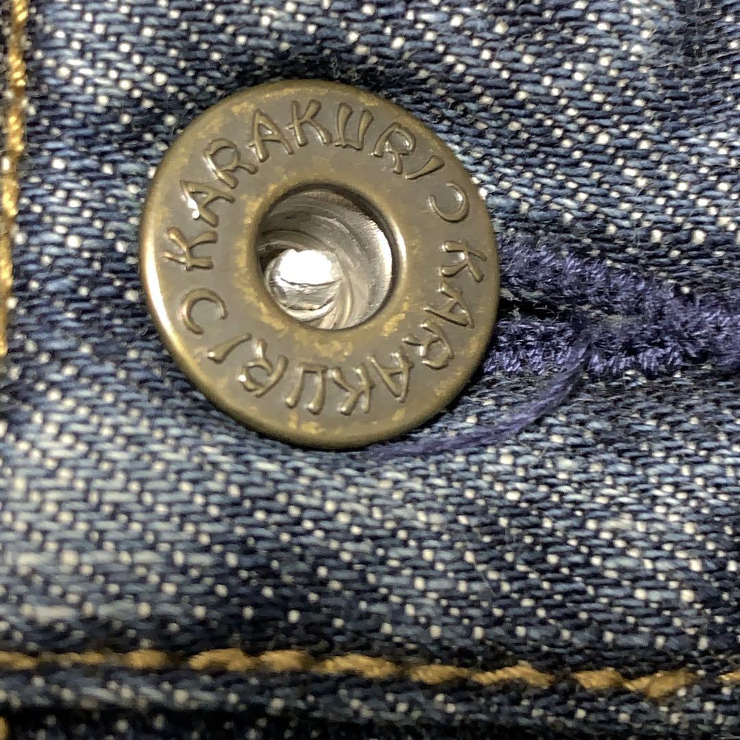 絡繰魂 DIVINE 抜刀娘 刺繍 ジャガード 和柄 ジーンズ デニム