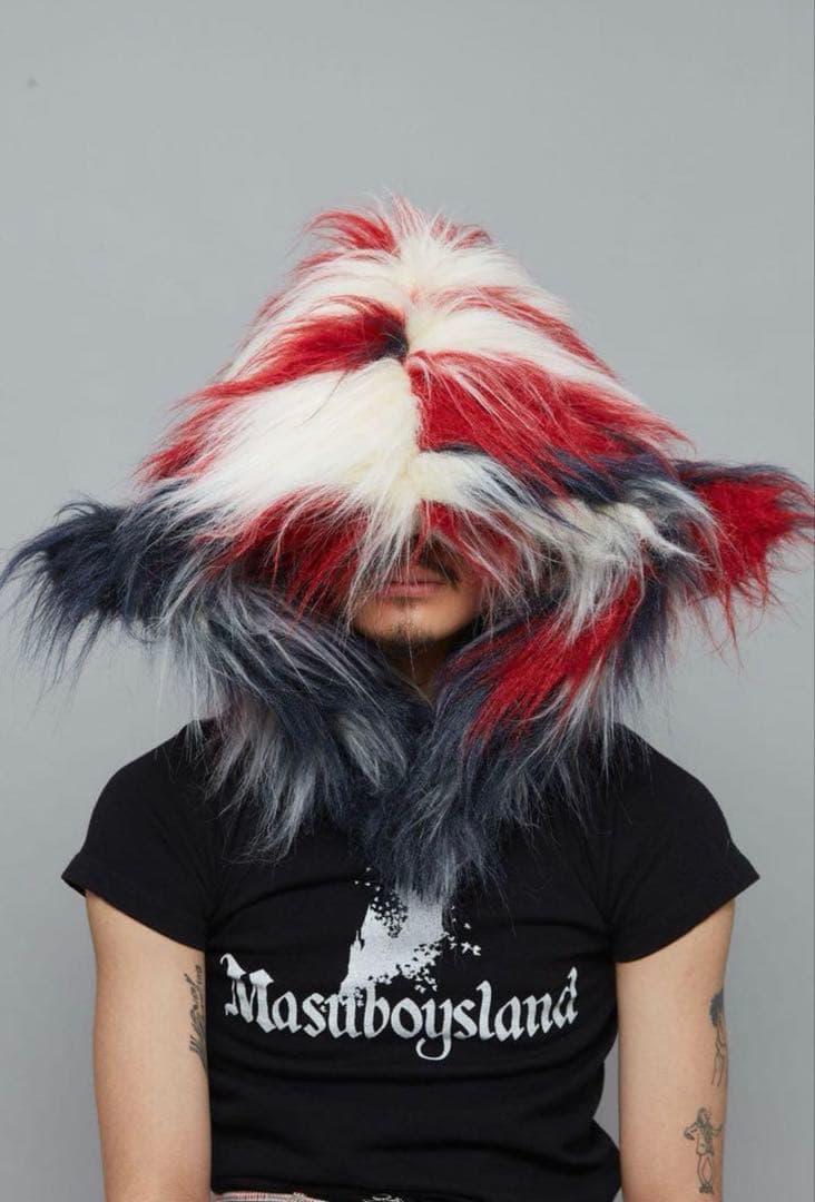 帽子 MASU MARBLE FLAG HOOD 23aw