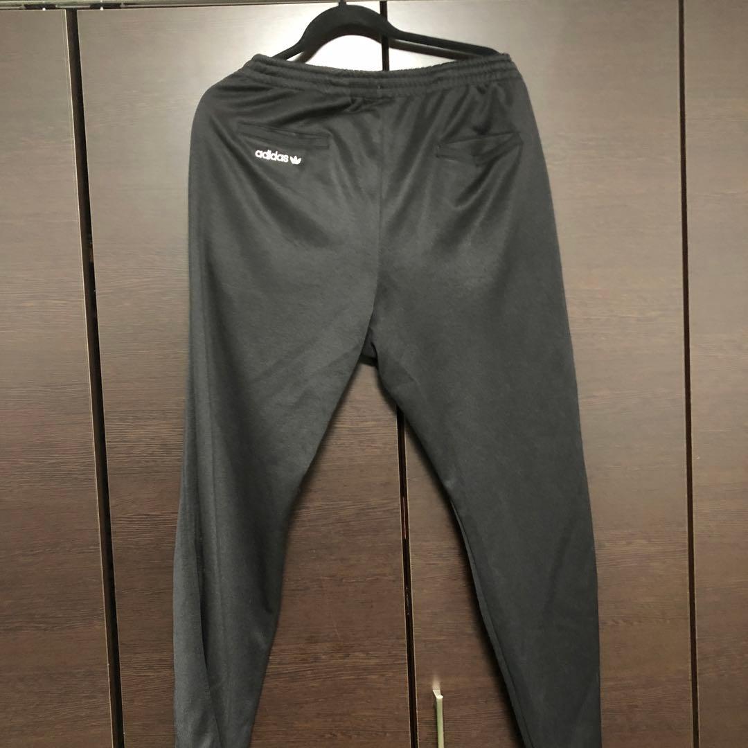 マスターマインド adidas スカルプリント ブラックジャージパンツ