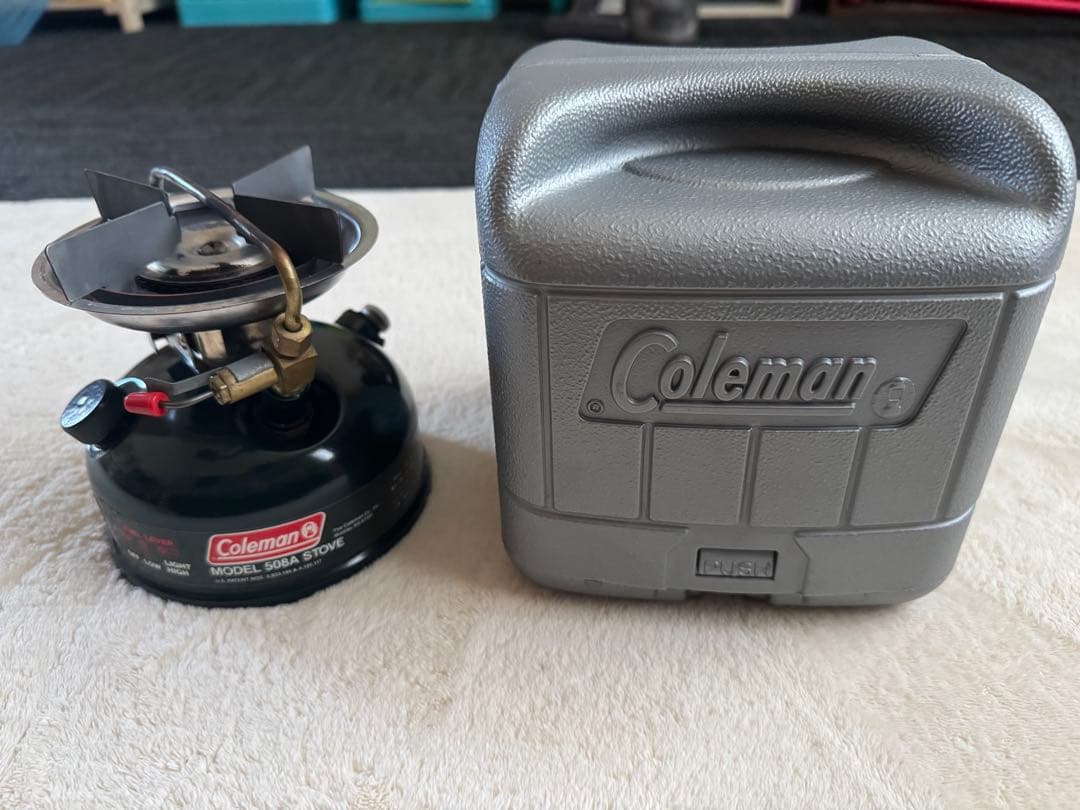 Coleman MODEL 508Aシングルバーナー、収納ケース付き キャンプColeman