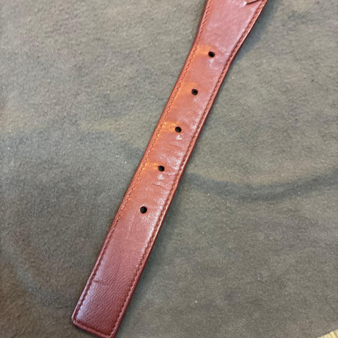 ボッテガヴェネタ　ベルト　ブラウン　茶色　イントレチャート80cm×32cm