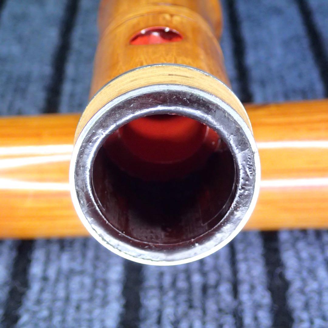 尺八 雲仙作銘 ２印 二尺管(C管)