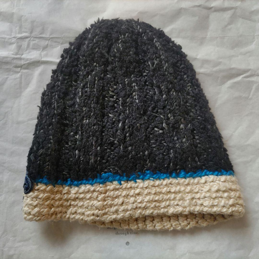 美品　mina perhonen wolf&flower ニットキャップ