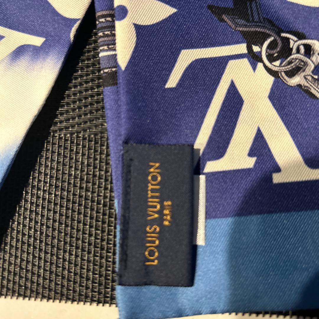 LOUIS VUITTON スカーフ ブルー