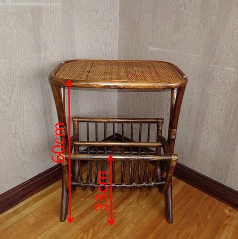 ラタン製マガジンラック ブラウン【匿名配送】 - メルカリ