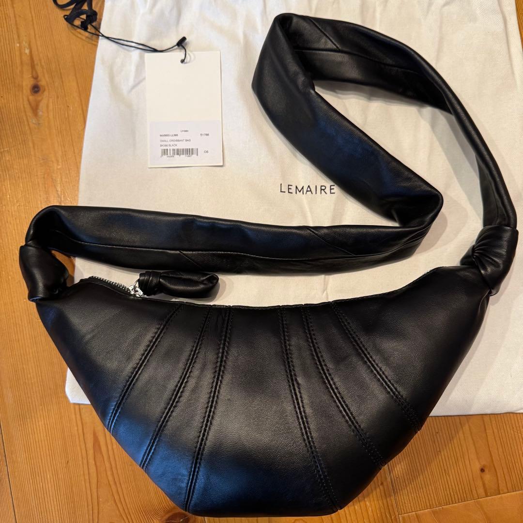バッグ LEMAIRE SMALL CROISSANT BAG BLACK