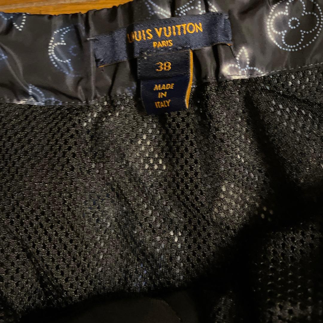 Louis Vuitton ブラック ロゴパンツ 38