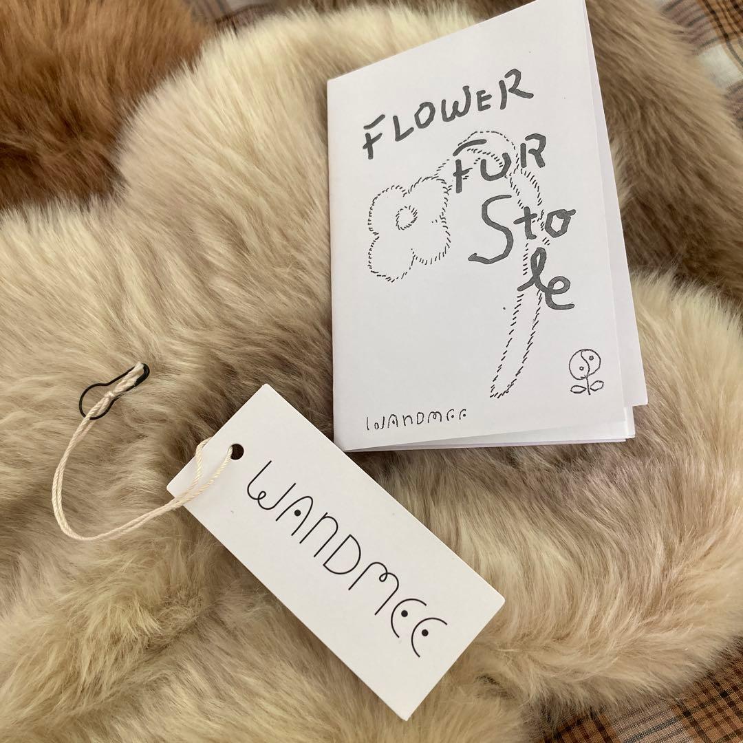 人気⭐️フラワーストール　WANDMEE エコファーストール　マフラー