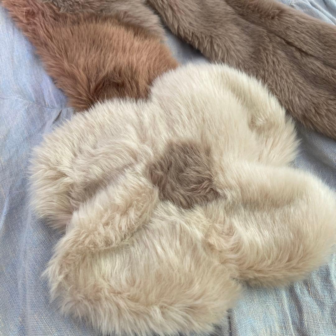 人気⭐️フラワーストール　WANDMEE エコファーストール　マフラー