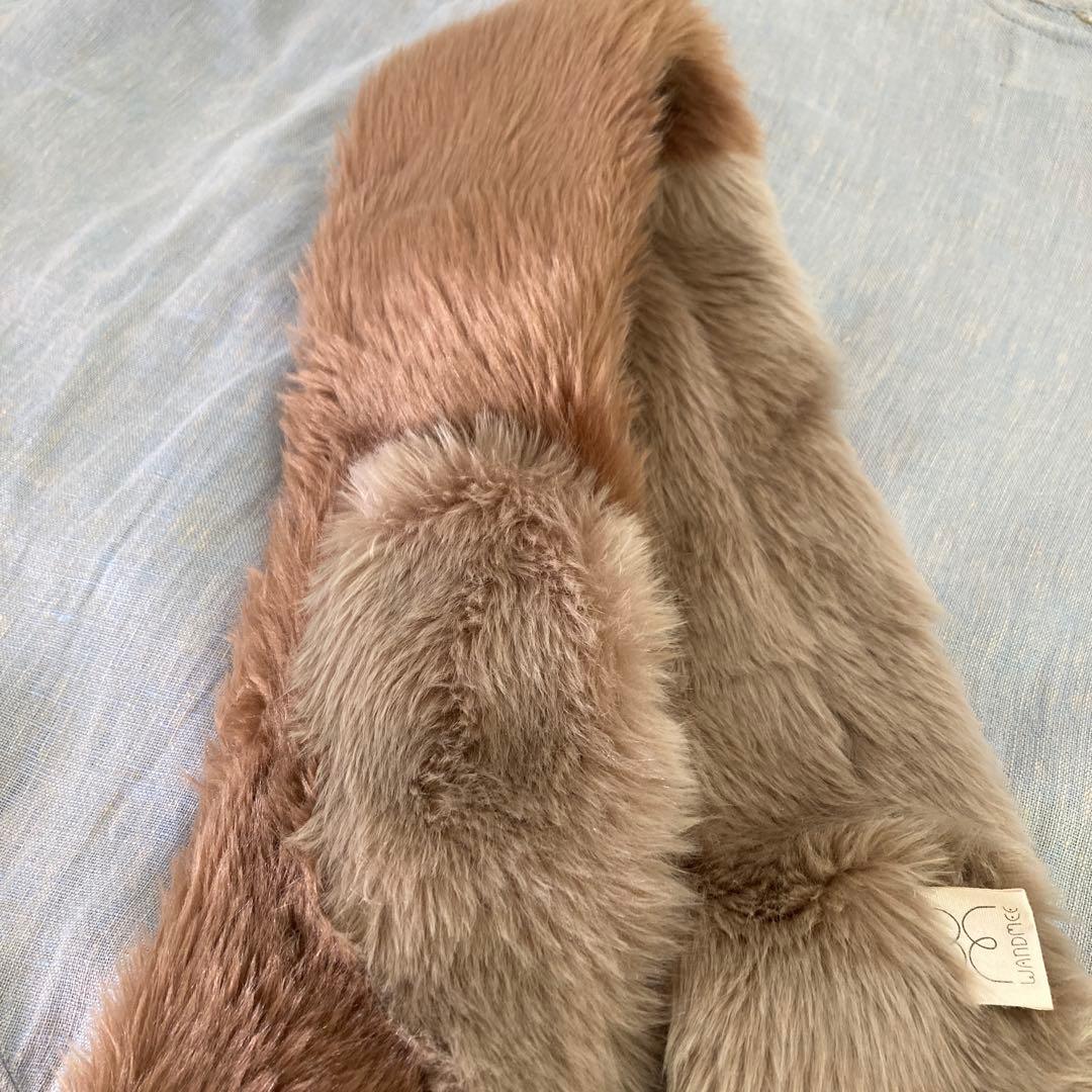 人気⭐️フラワーストール　WANDMEE エコファーストール　マフラー