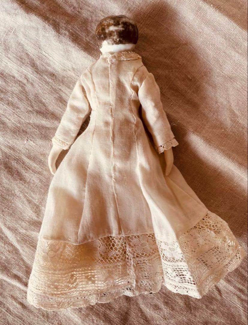 ⋆⑅˚₊ ドイツ　小さめ　チャイナヘッドドール　セット ドールチェア付き⋆⑅˚₊