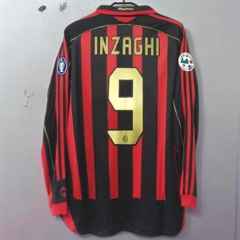 ACミラン ホーム INZAGHI 9番 10/11 長袖 シャツ ACミラン 10-11