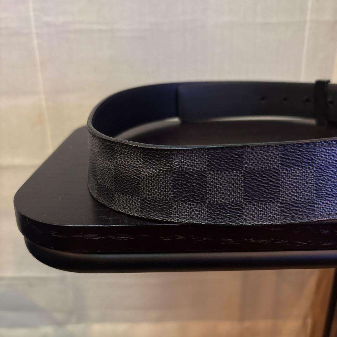 ルイヴィトン　ダミエ　ブラック　メンズベルト
