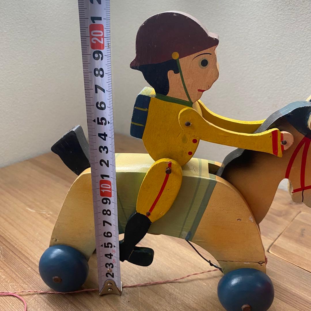 戦前　日本軍　玩具　歩兵　騎馬　木製　骨董　　レトロ　第一次世界大戦　おもちゃ