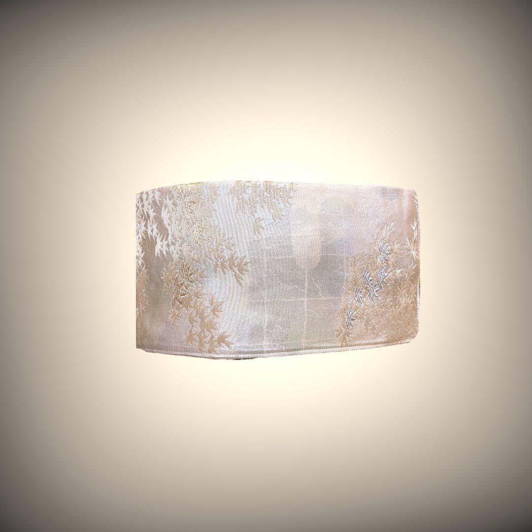 金刺繍煌めくサッシュベルト 刺繍帯 W55〜75cm 着物リメイクJ70324