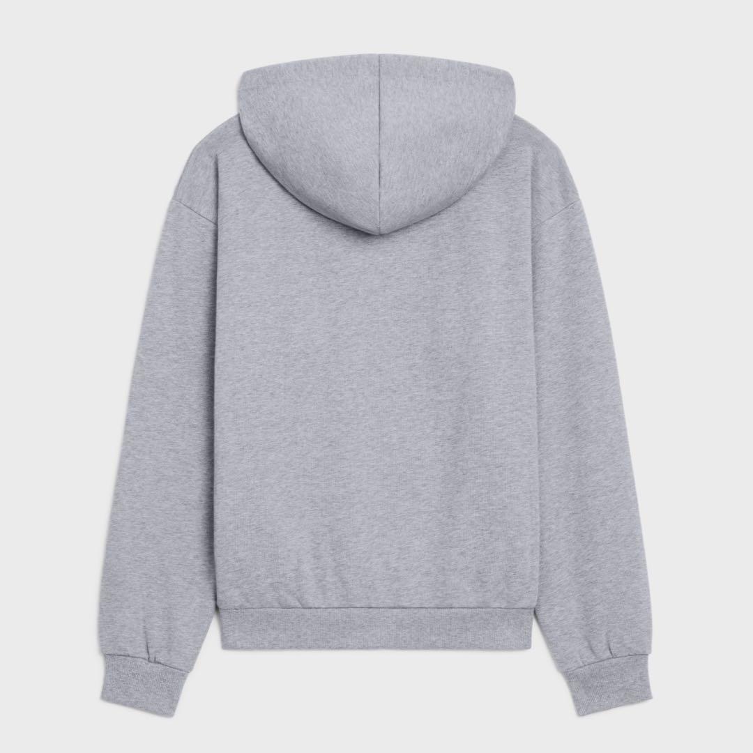 r*z様 CELINE グレー　コットンフリースフーディ　パーカー　セリーヌ