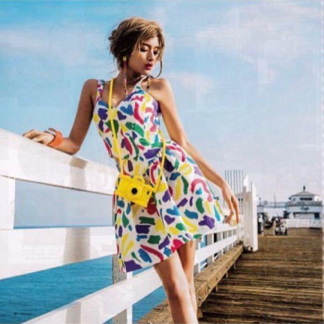 MOSCHINO COUTURE！】 マルチカラー レトロ プリント スカート - メルカリ