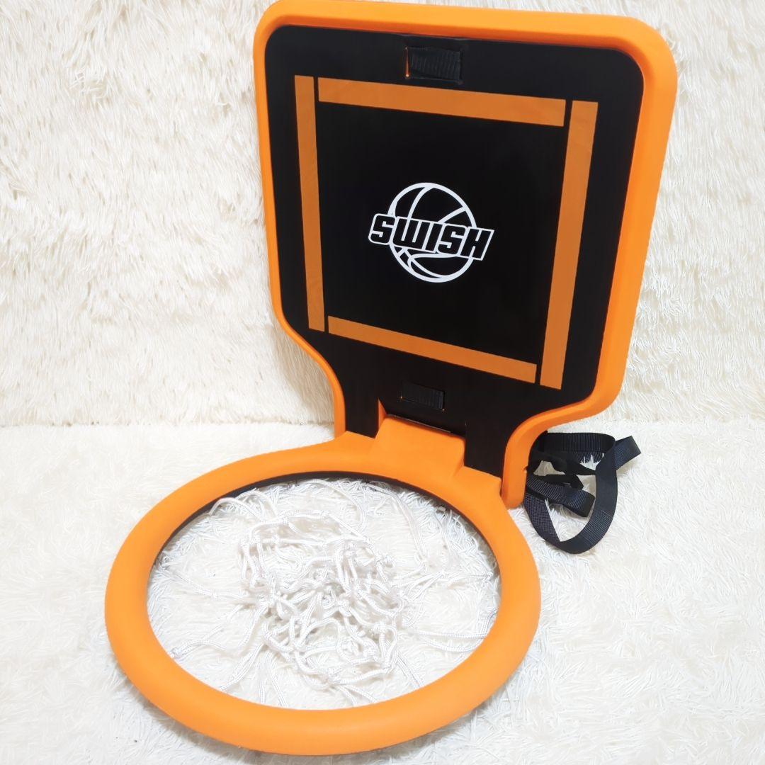 Swish ポータブル バスケットゴール オレンジ 持ち運べる 背負える