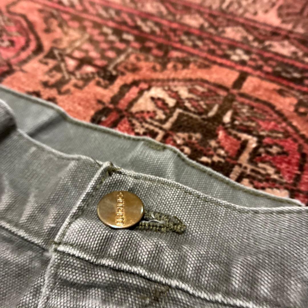 鬼フェード 90S USA製 carhartt ダブルニー モスグリーン