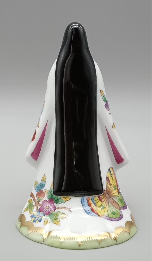 HEREND ヘレンド ヴィクトリアブーケ 雛人形 立ち雛 台座付き