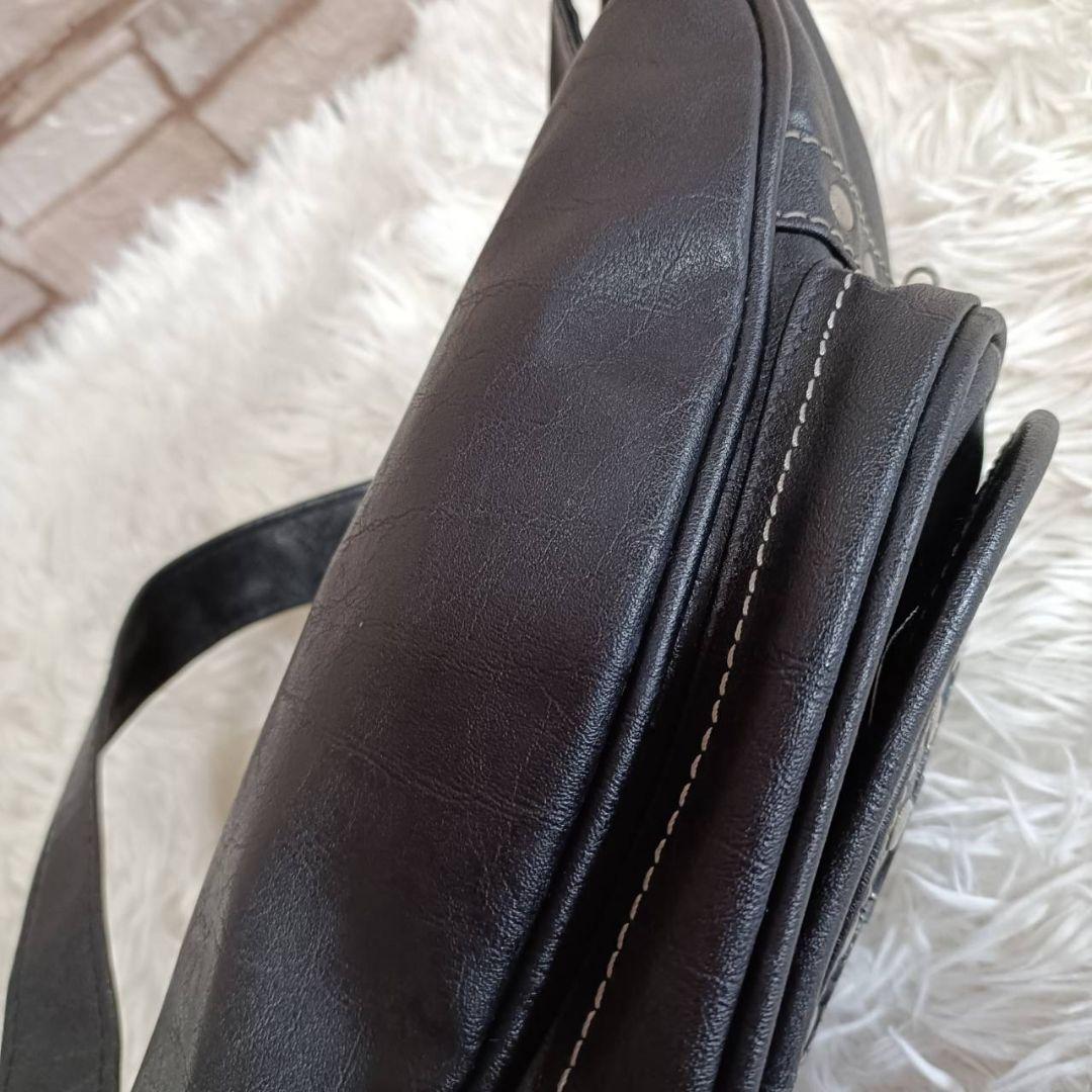 Harley-Davidson レザー　ウエスト　ポーチ　ボディバック　スタッズ