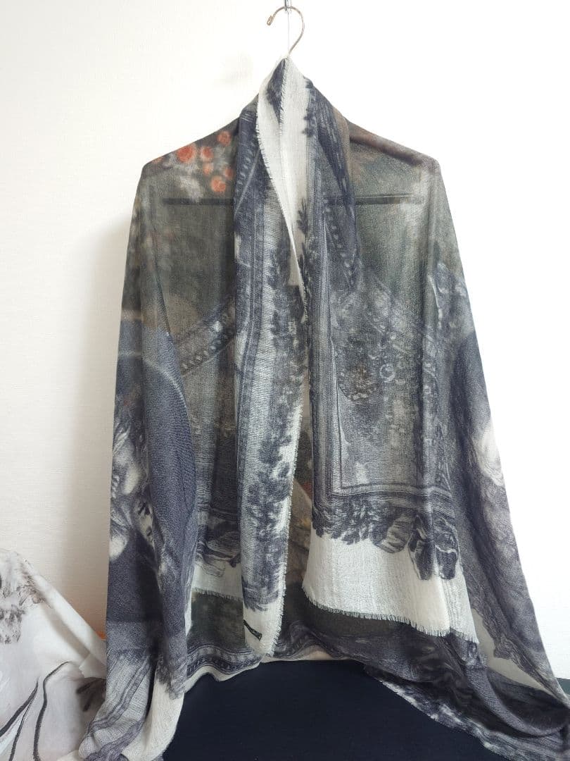 ファリエロ サルティ　Faliero Sarti　ストール　絵画　カシミヤ100