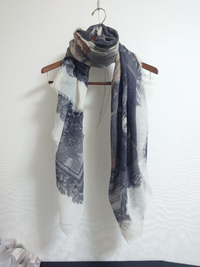 ファリエロ サルティ　Faliero Sarti　ストール　絵画　カシミヤ100