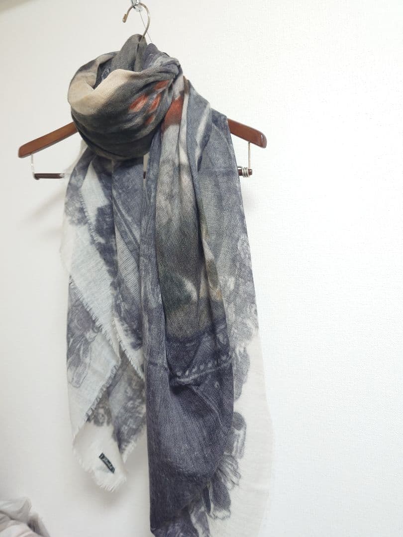 ファリエロ サルティ　Faliero Sarti　ストール　絵画　カシミヤ100