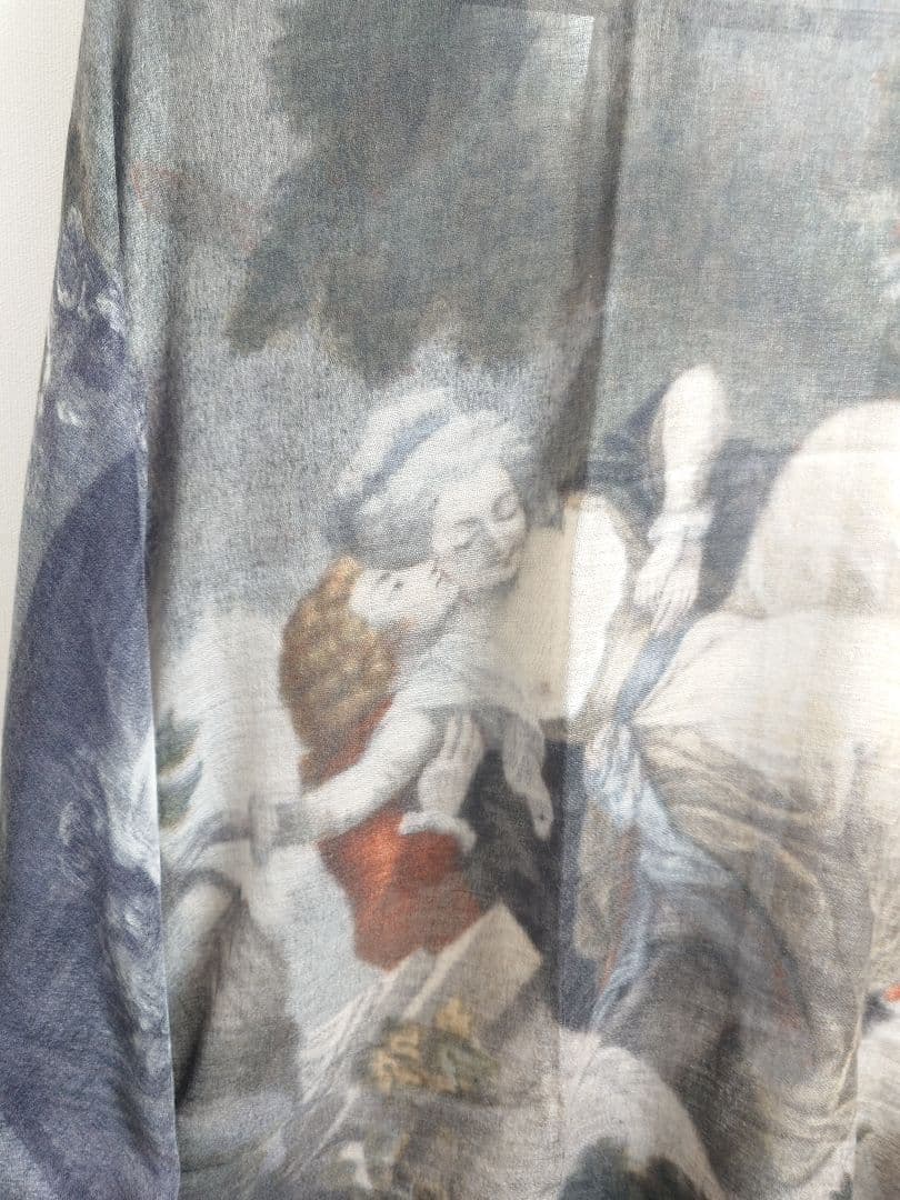 ファリエロ サルティ　Faliero Sarti　ストール　絵画　カシミヤ100