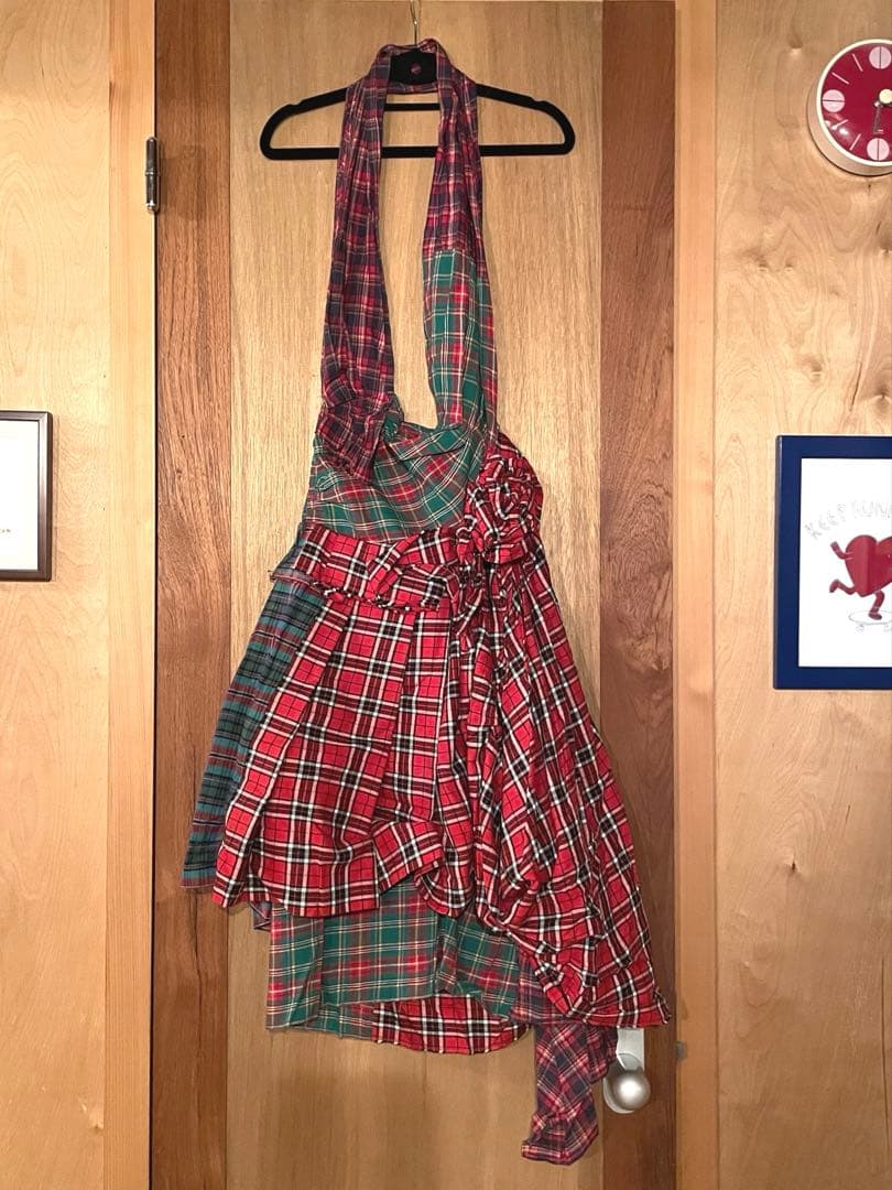 コムデギャルソン　チェックジャンパースカートSS