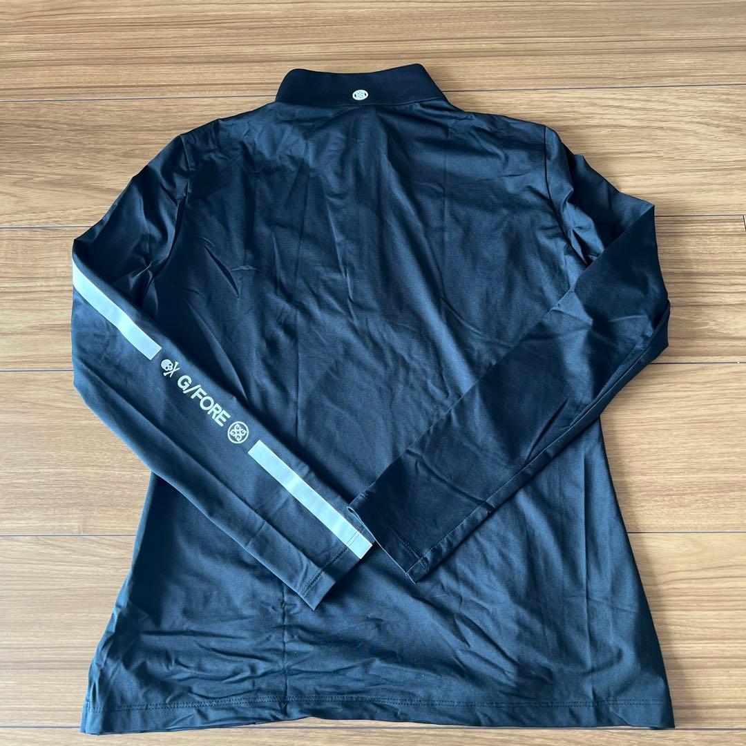 完売品！日本正規店購入本物G/FORE ブラックハーフジップ モックネックシャツ
