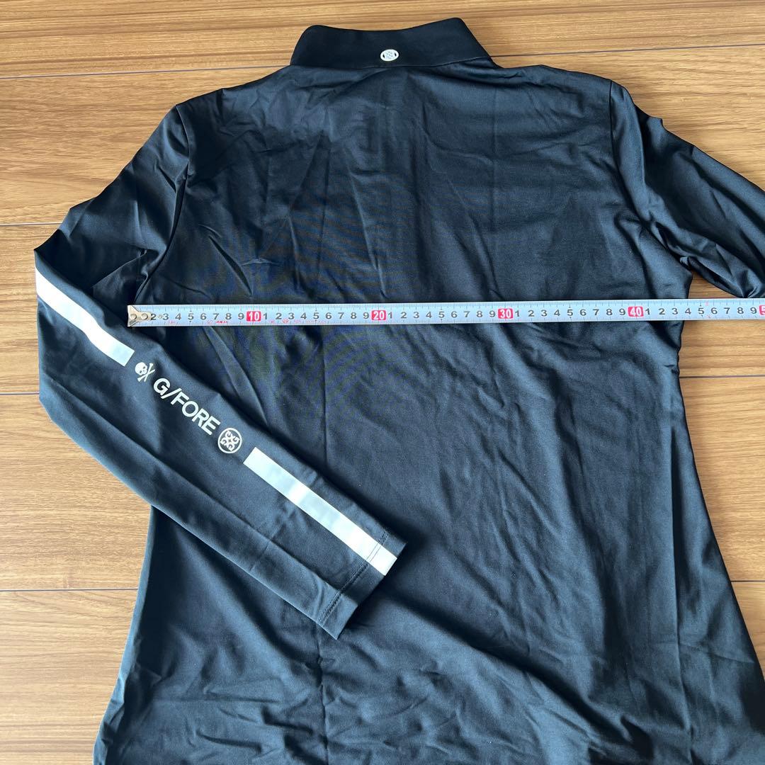 完売品！日本正規店購入本物G/FORE ブラックハーフジップ モックネックシャツ