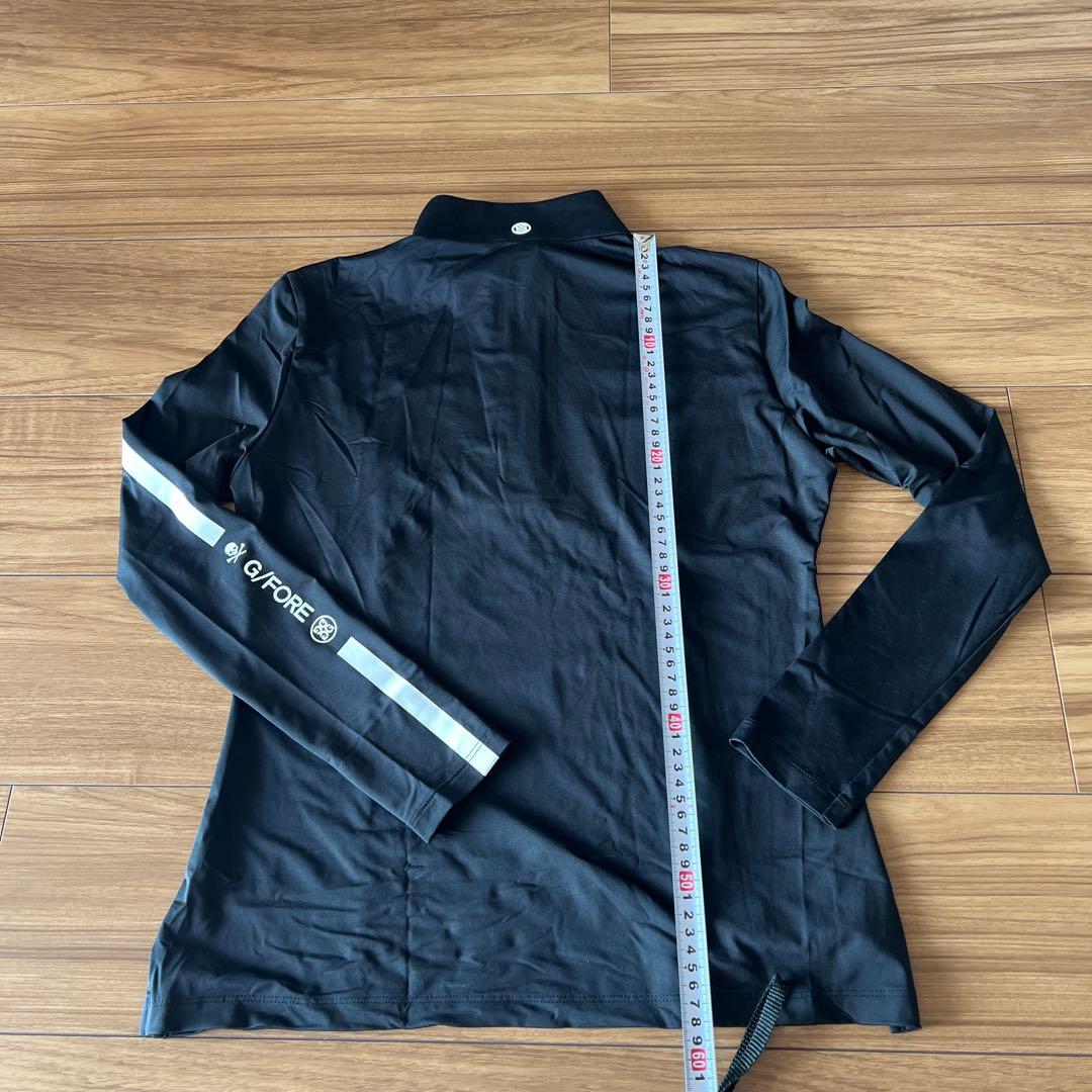 完売品！日本正規店購入本物G/FORE ブラックハーフジップ モックネックシャツ