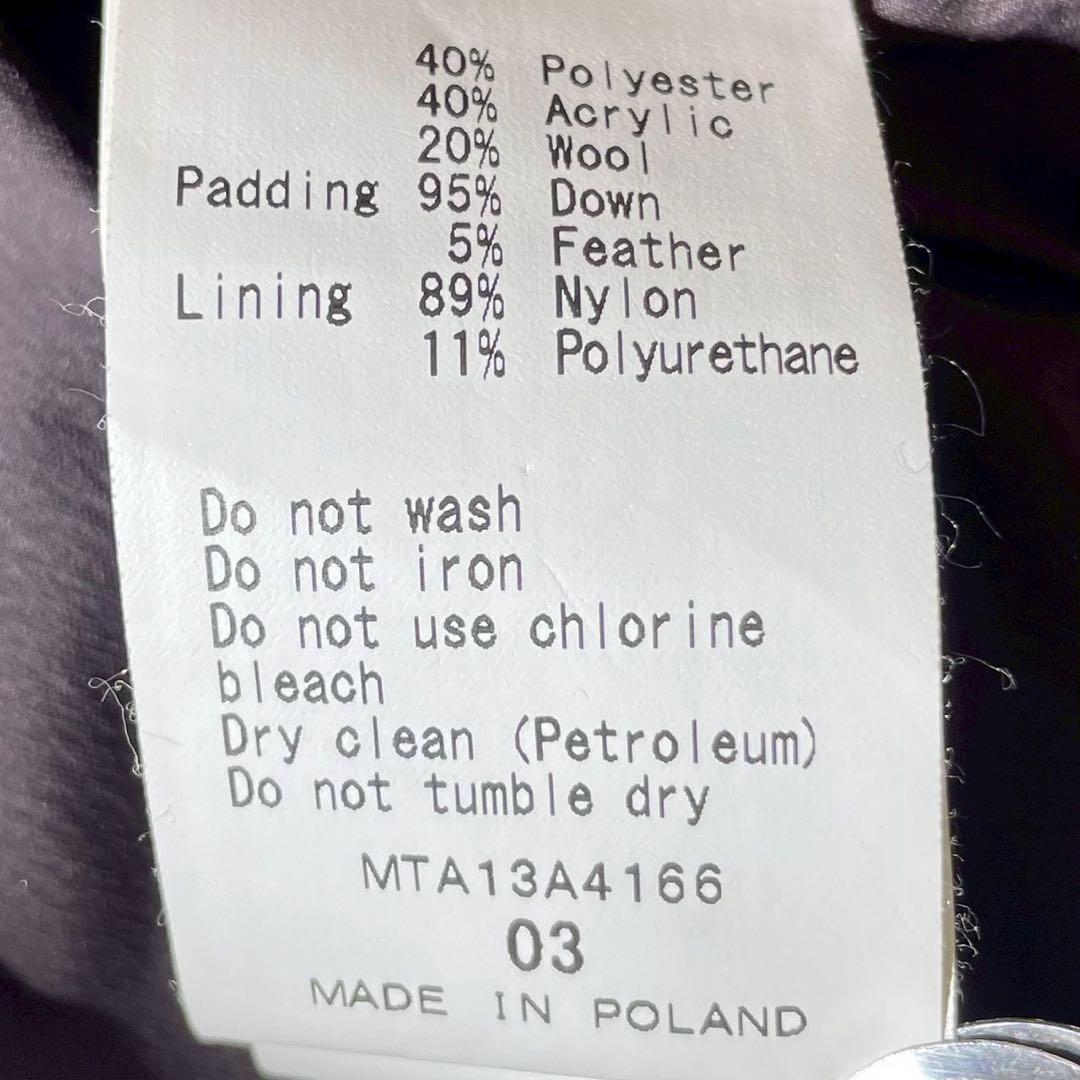 ①03/Lサイズ/ タトラス TATRAS ダウンベスト チェック柄