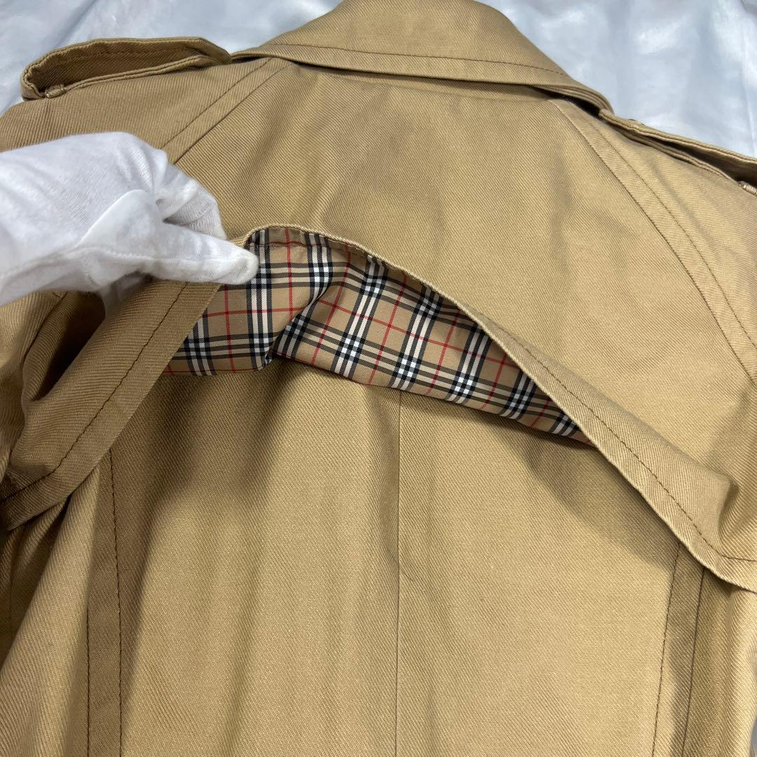 美品 バーバリーブルーレーベル トレンチコート ロング ノバチェック