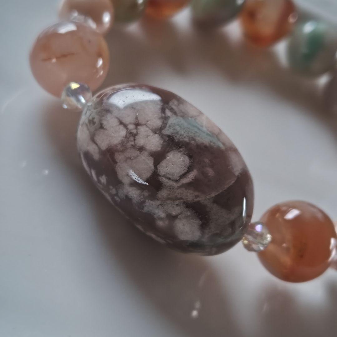 専用です♡新作♡グレー桜瑪瑙どんころ、桜瑪瑙、貝パール