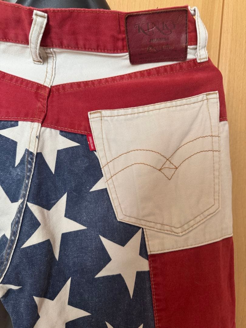 ヒステリックグラマー星条旗柄パンツ