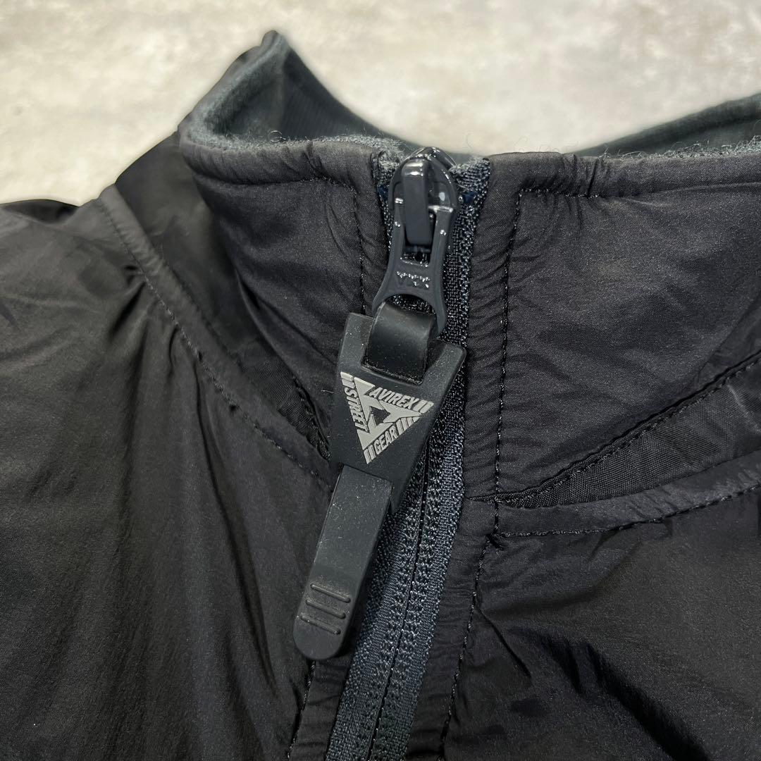 AVIREX STREET GEAR TRACK MA-1 ワッペン　L　黒