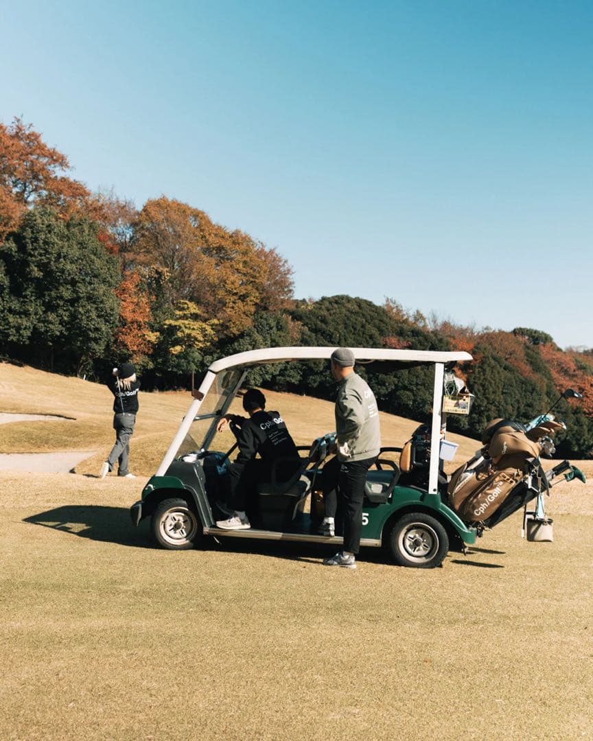 Cph/Golf / SIDE HALF ZIP L/S モックネック TEE