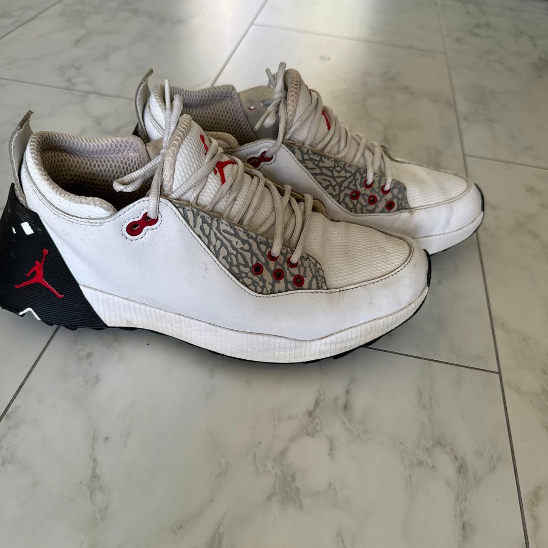 Jordan ゴルフシューズ ホワイト/レッド/グレー - シューズ(男性用)新