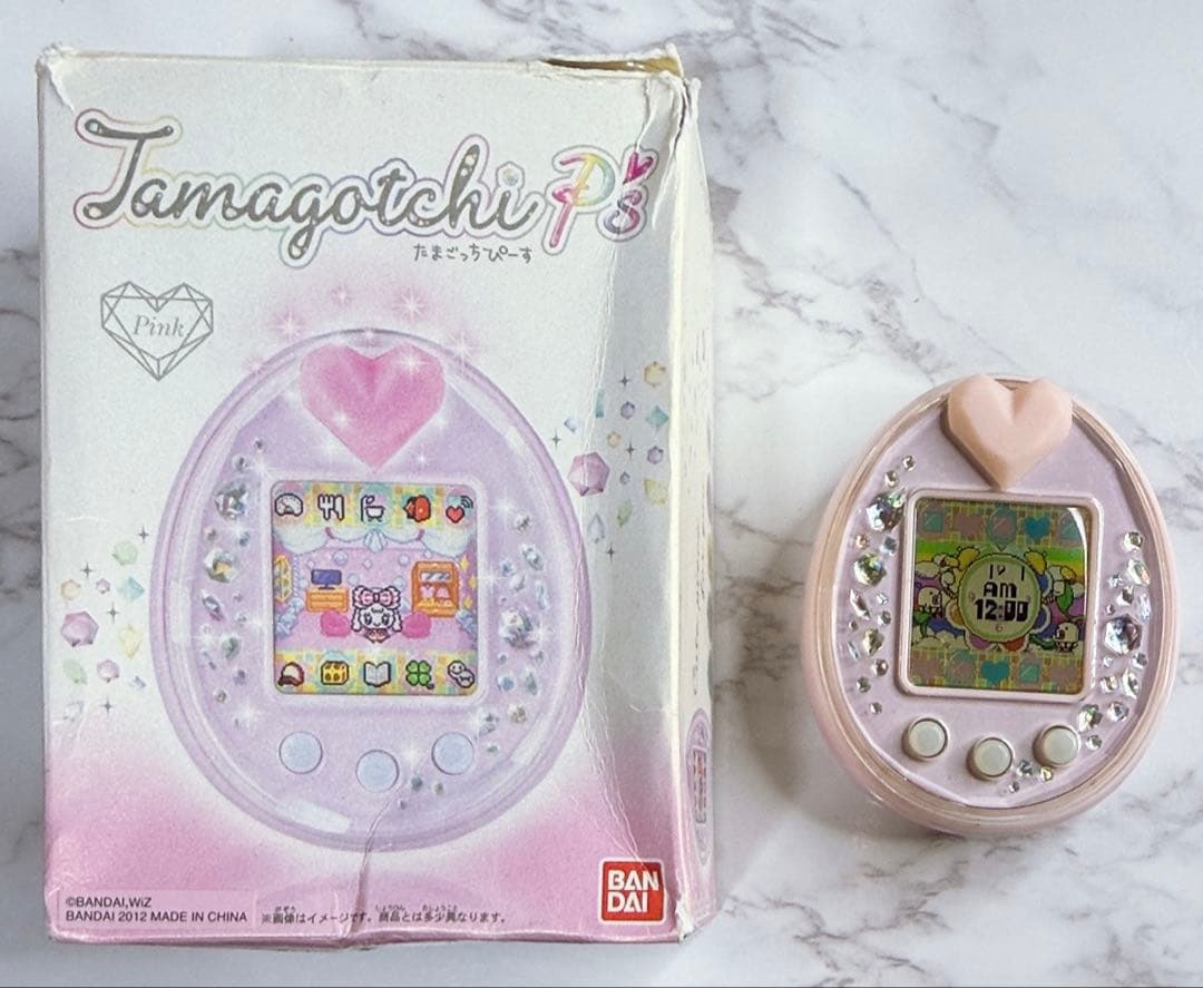 Tamagotchi P's ピンク 箱、取り扱い説明書付き - メルカリ