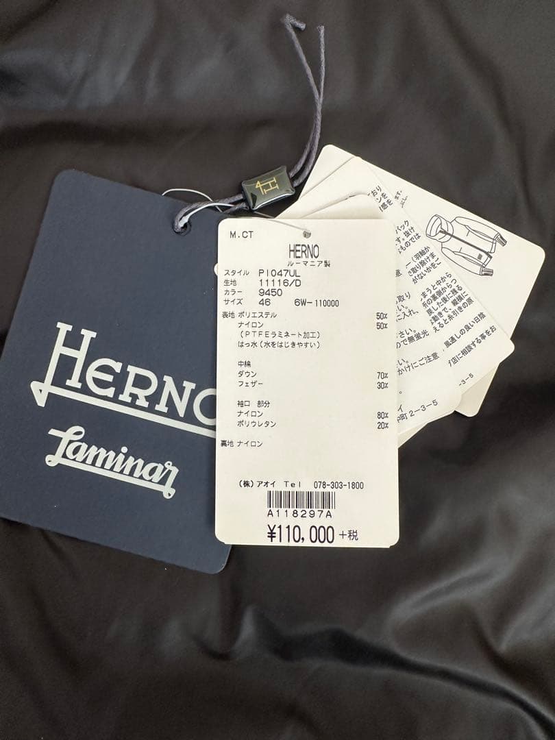 【お値下げ】HERNO Laminar GORE-TEXダウン（サイズ46）