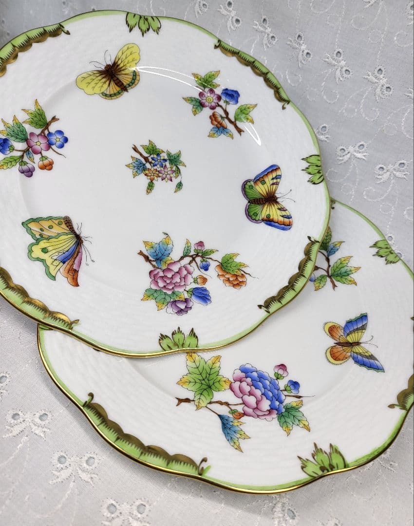未使用近✨ヘレンド ヴィクトリアブーケ サラダ デザート プレート19
