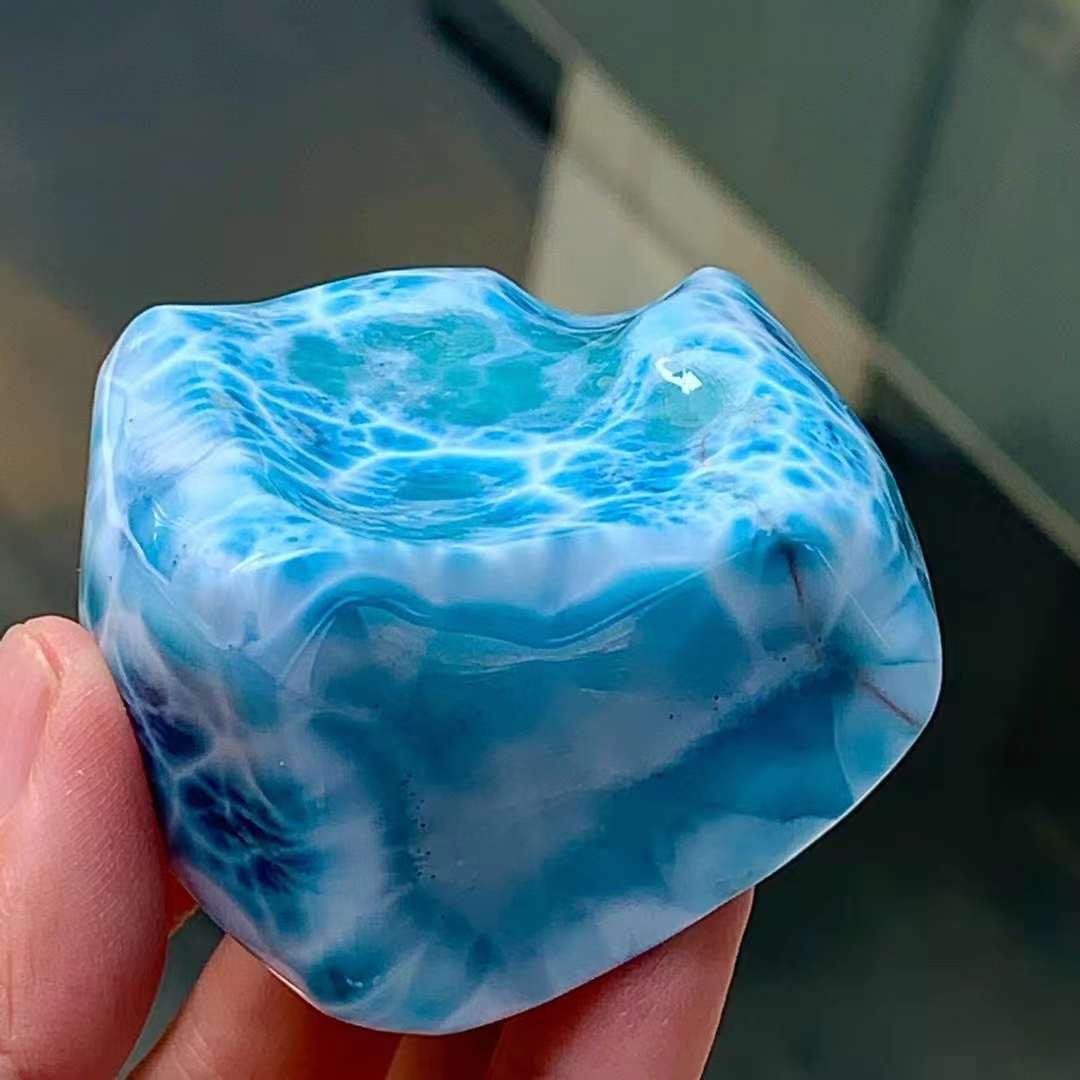 天然無処理 ラリマー 原石 198.6g - メルカリ