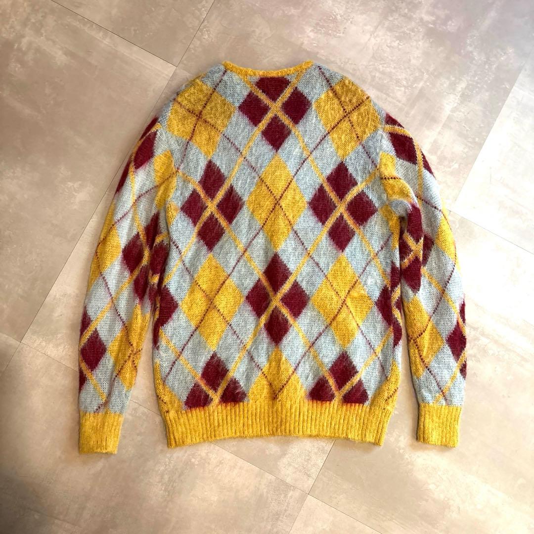 未着用Needlesニードルズ　アーガイル柄モヘアカーディガン 菅田将暉