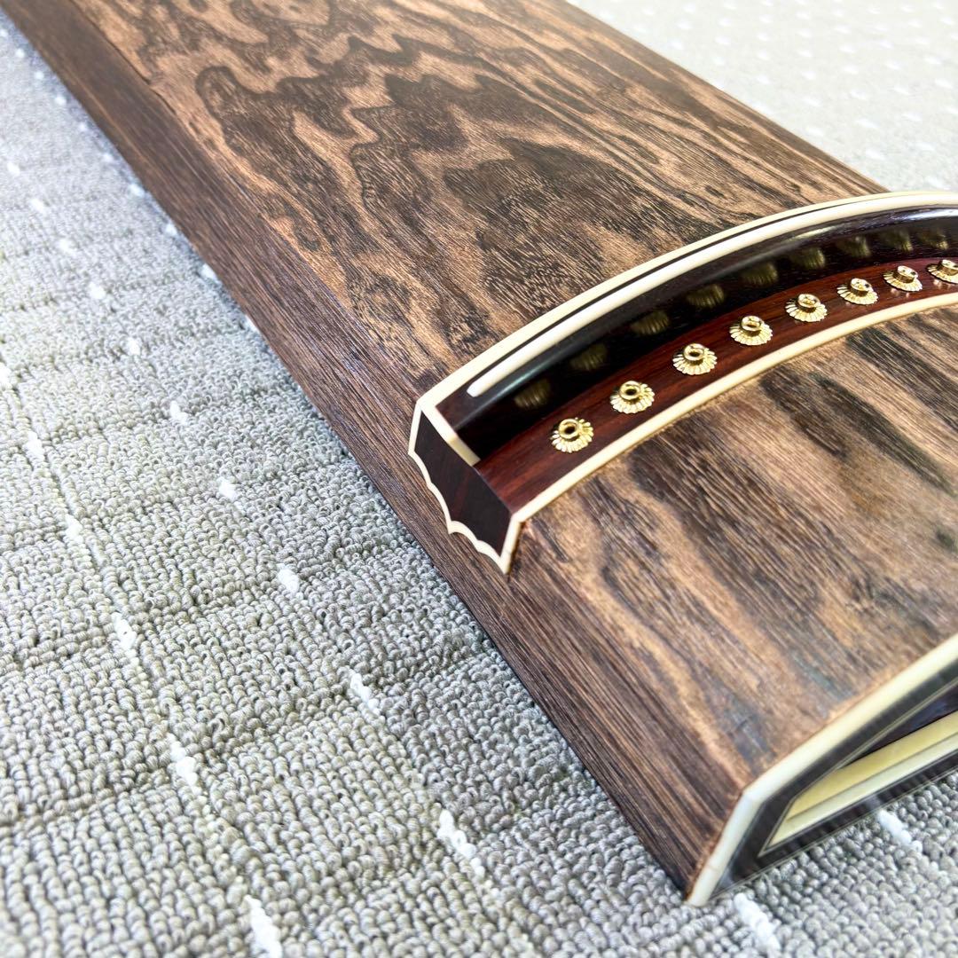 新品未使用 お琴 フルセット付属品付 上角すだれ彫 定価40万円相当 糸張り込