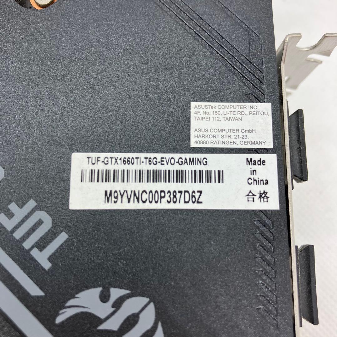 グラフィックボード・グラボ・ビデオカード ASUS TUF GTX1660TI T6G EVO GAMING No.128