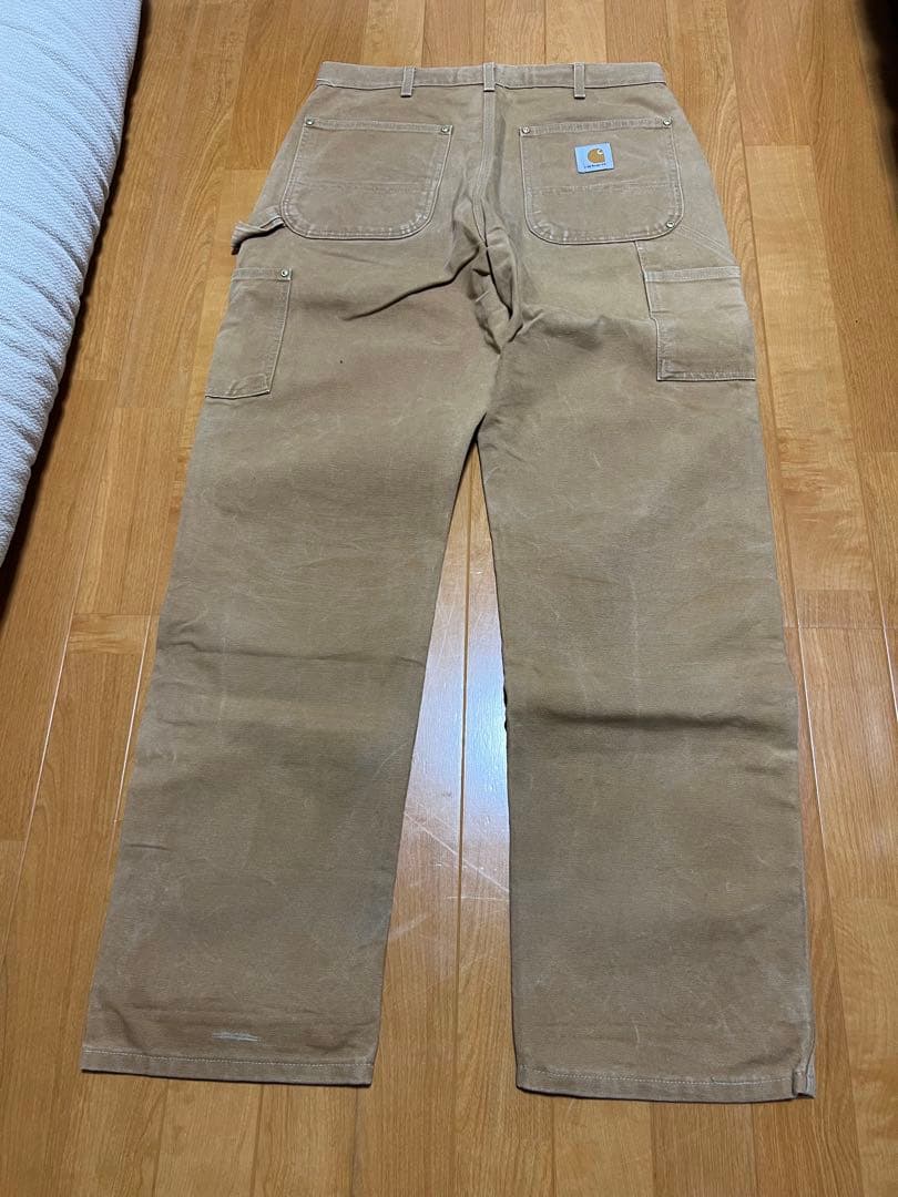 Carhartt カーハート　ダブルニー USA製 ベージュ　ブラウン