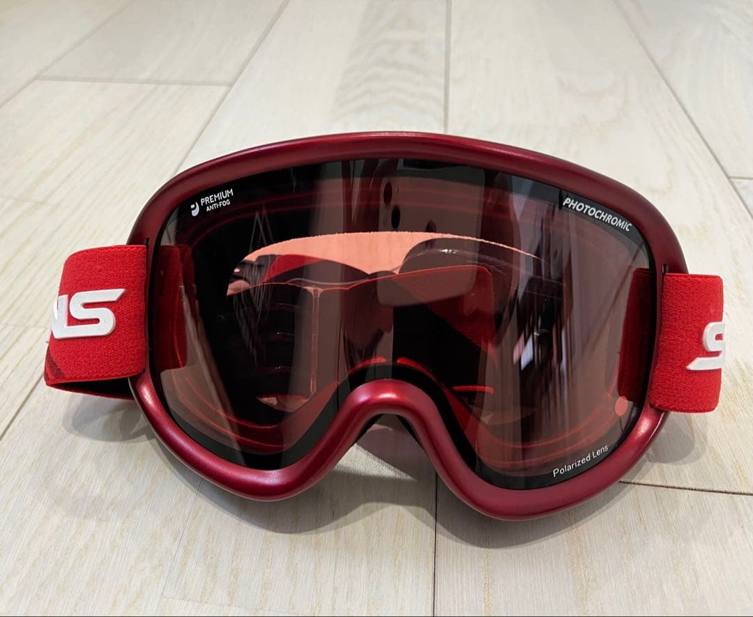 スワンズ　スノーゴーグル 赤